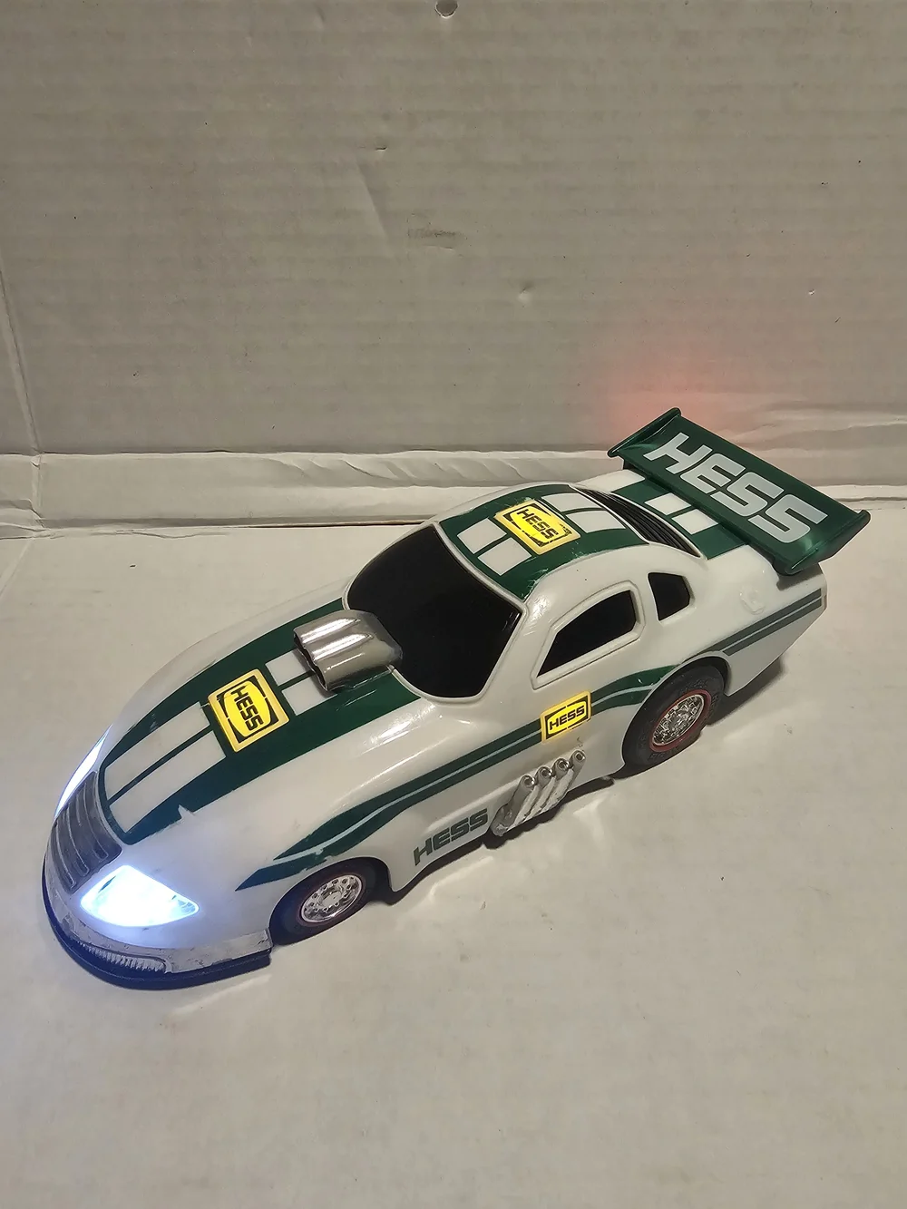 Hess 2016 Toy Dragster Wheelie Race Car Lights Tested No Box